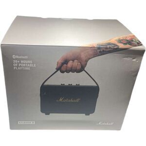 Marshall Kilburn II Portable Bluetooth Speaker Black Brass Wireless Open Box